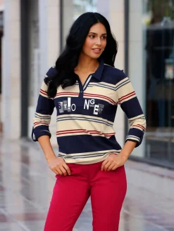 T-Shirts<T-shirt rayé 50% coton