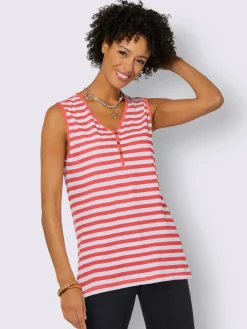 Collection L Débardeurs|T-Shirts<T-shirt rayé pur coton