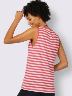 Collection L Débardeurs|T-Shirts<T-shirt rayé pur coton