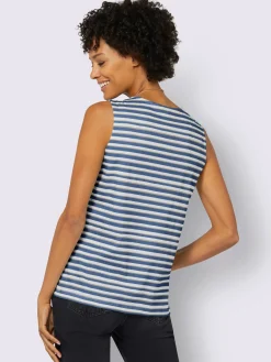 Collection L T-Shirts|Débardeurs<T-shirt rayé pur coton