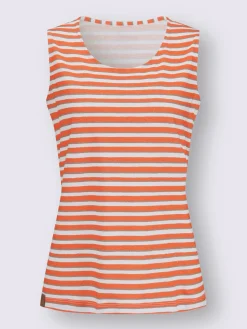 Collection L T-Shirts|Débardeurs<T-shirt rayé pur coton