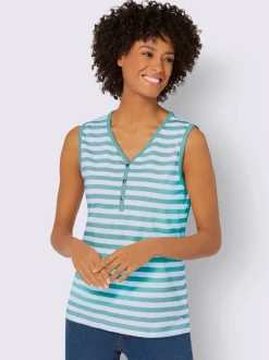 Collection L T-Shirts|Débardeurs<T-shirt rayé pur coton