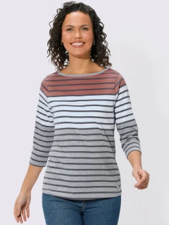 Collection L T-Shirts<T-shirt rayé qualité coton