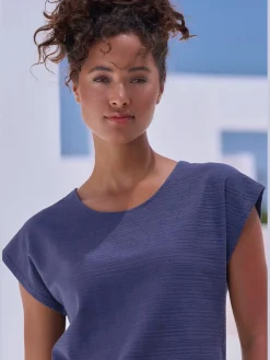 Vivance T-Shirts<T-shirt structure rayée tendance