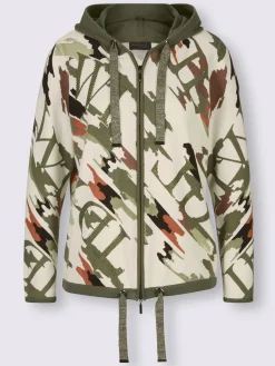 Creation L Gilets Et Cardigans<Veste à capuche en tricot 97% coton