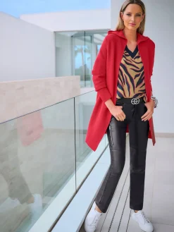 Rick Cardona Gilets Et Cardigans<Veste à capuche en tricot motif tricoté avantageux