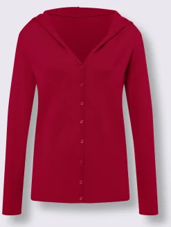 Linea Tesini Gilets Et Cardigans<Veste à capuche en tricot capuche tendance