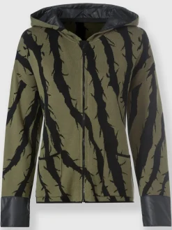 Rick Cardona Gilets Et Cardigans<Veste à capuche en tricot mélange de matières tendance