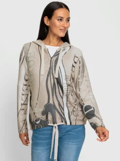 Rick Cardona Gilets Et Cardigans<Veste à capuche en tricot motif maille moderne