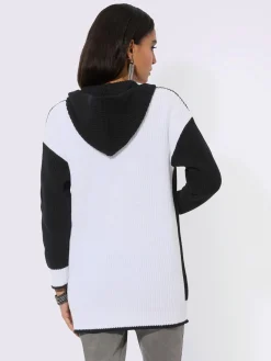 Creation L Gilets Et Cardigans<Veste à capuche en tricot 100% coton