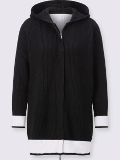 Creation L Gilets Et Cardigans<Veste à capuche en tricot 100% coton