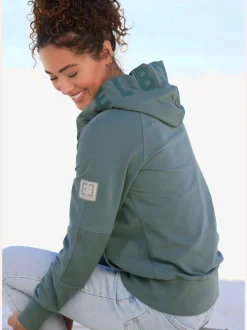 Elbsand T-Shirts<Veste à capuche grande capuche avec coulisse