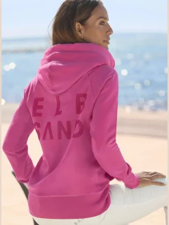Elbsand T-Shirts<Veste à capuche grande capuche avec coulisse
