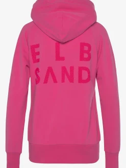 Elbsand T-Shirts<Veste à capuche grande capuche avec coulisse