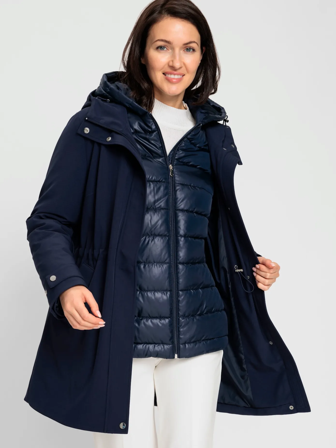 Vestes<Veste 2 en 1 veste extérieure et intérieure à porter séparément ou associées pour tenir chaud