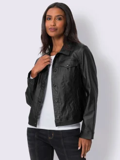 Mandarin Tailleurs|Blazers<Veste blazer revêtement mat et brillant