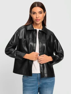 Rick Cardona Chemisiers<Veste chemisier imitation cuir souple