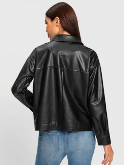 Rick Cardona Chemisiers<Veste chemisier imitation cuir souple