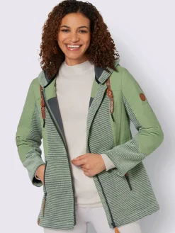 Collection L Vestes<Veste de mi-saison capuche à coulisse et stoppeurs