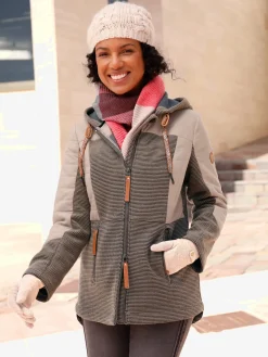 Collection L Vestes<Veste de mi-saison capuche à coulisse et stoppeurs