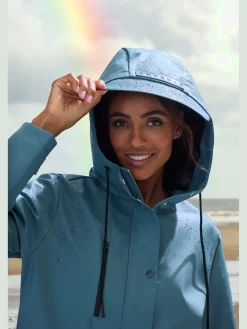 Elbsand Vestes<Veste de pluie parka longue à capuche