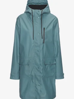 Elbsand Vestes<Veste de pluie parka longue à capuche