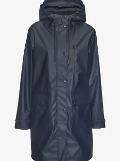Elbsand Vestes<Veste de pluie parka longue à capuche