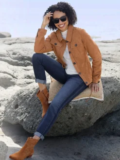 Linea Tesini Vestes<Veste en cuir coulisse à l'ourlet