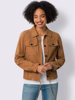 Linea Tesini Vestes<Veste en cuir coulisse à l'ourlet