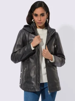 Creation L Vestes<Veste en cuir cuir agneau nappa doux