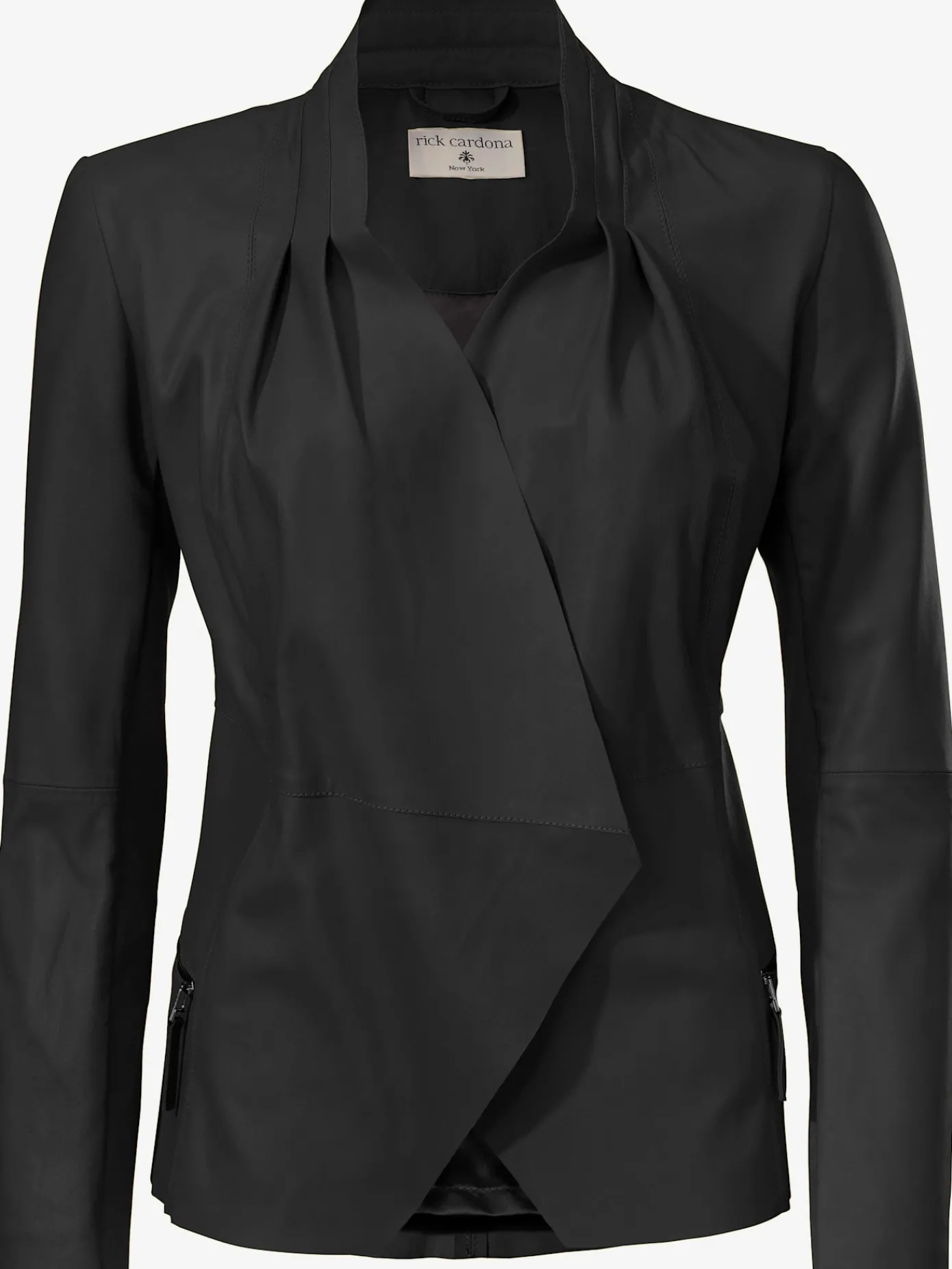 Ashley Brooke Vestes<Veste en cuir modèle décontracté et élégant