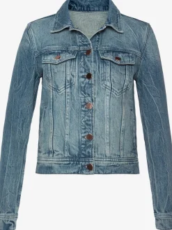 LASCANA Vestes<Veste en jean boutons couleur or rose