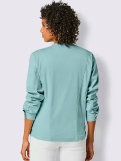 CREATION L PREMIUM Blazers<Veste en jean mélange coton et lyocell de qualité