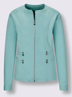 CREATION L PREMIUM Blazers<Veste en jean mélange coton et lyocell de qualité