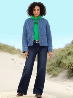 Linea Tesini Vestes<Veste en jean piquage tendance