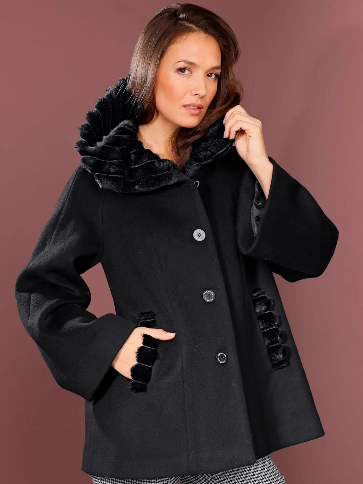 CREATION L PREMIUM Vestes<Veste en laine 100% laine