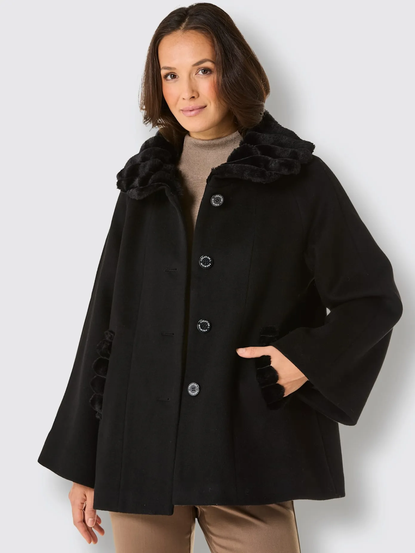 CREATION L PREMIUM Vestes<Veste en laine 100% laine