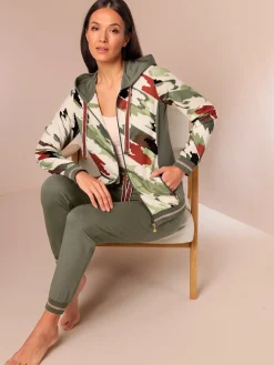 CREATION L PREMIUM Tenues De Détente<Veste en modal et viscose matière sweat