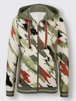 CREATION L PREMIUM Tenues De Détente<Veste en modal et viscose matière sweat