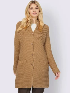 Linea Tesini Gilets Et Cardigans<Veste en tricot 15% laine