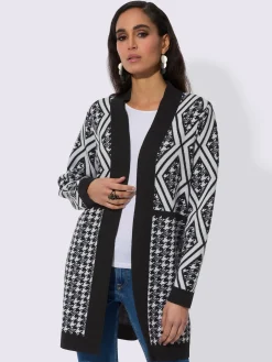 Creation L Gilets Et Cardigans<Veste en tricot ajouré 30% laine vierge (mérinos)