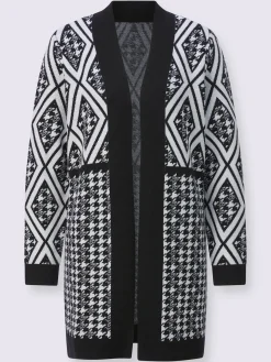 Creation L Gilets Et Cardigans<Veste en tricot ajouré 30% laine vierge (mérinos)