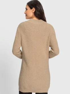 Gilets Et Cardigans<Veste en tricot ajouré 50% viscose