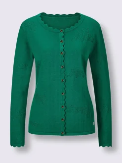 CREATION L PREMIUM Tenues De Cérémonie|Gilets Et Cardigans<Veste en tricot ajouré mélange de soie de qualité