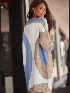 LASCANA Gilets Et Cardigans<Veste en tricot aspect duo de couleurs tendance