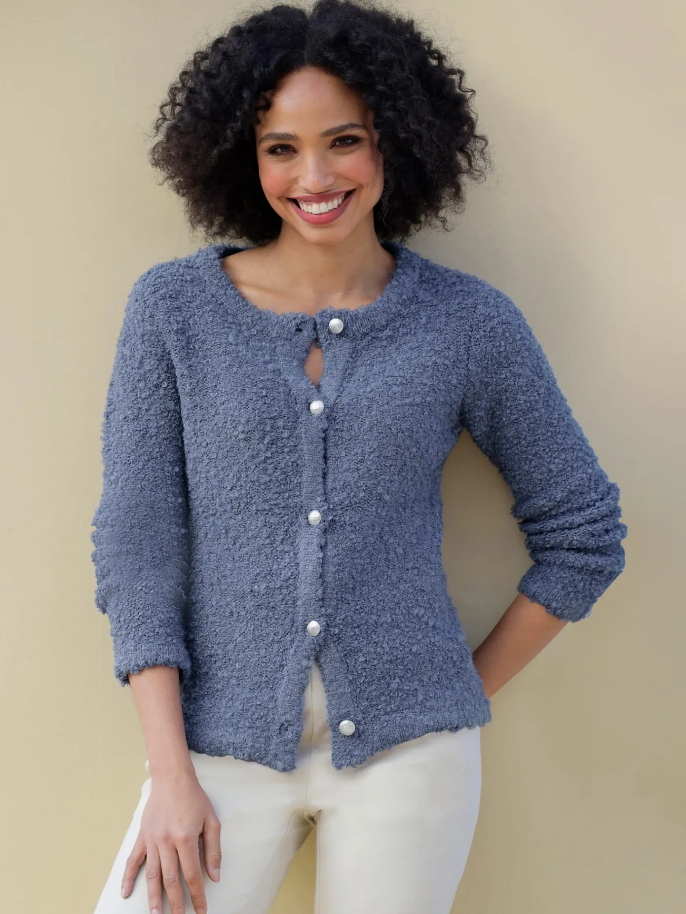 Linea Tesini Gilets Et Cardigans<Veste en tricot boutons décoratifs