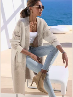LASCANA Gilets Et Cardigans<Veste en tricot cardigan long décontracté