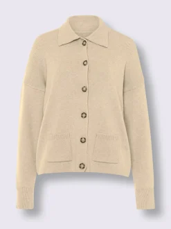 Linea Tesini Gilets Et Cardigans<Veste en tricot col polo sportif