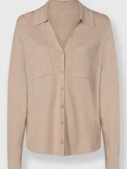 Rick Cardona Gilets Et Cardigans<Veste en tricot col polo à longue patte de boutonnage