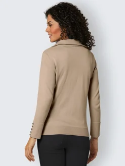 CREATION L PREMIUM Gilets Et Cardigans<Veste en tricot coton 100% qualité mercerisée